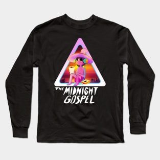 midnight gospel sunset retro Long Sleeve T-Shirt